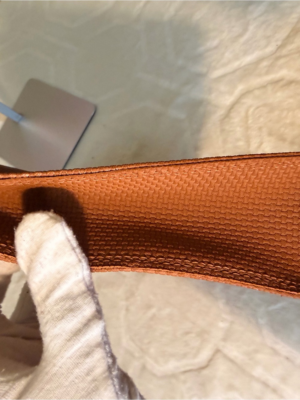 Yves Saint Laurent Tan/Brown Textured Clutch - Picture 8 of 16